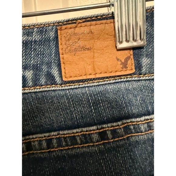 American Eagle Outfitters Women's‎ Jeans Size 8 Skinny Stretch Denim 32"x 29" - Picture 5 of 7